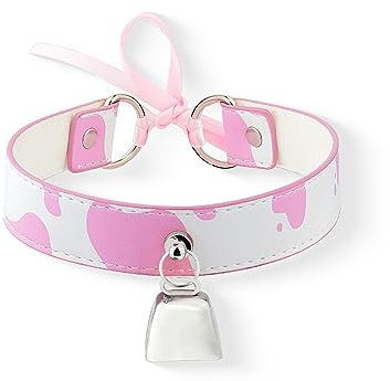 paloli Grundlegend Kuhflecken Glocken-Kragen Kropfbänder Halskette für Frauen