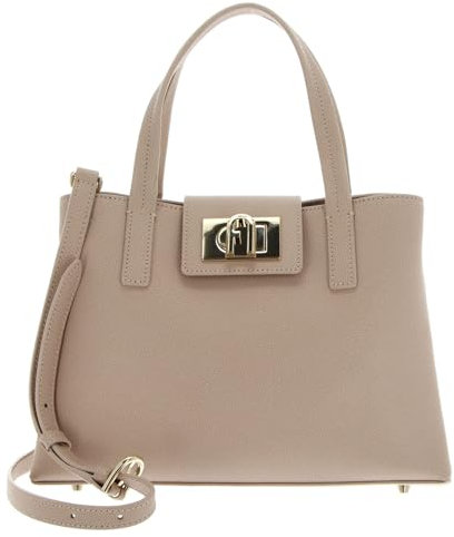 Furla Leder Handtasche Umhängetasche 1927 Tote Ballerina i altrosa