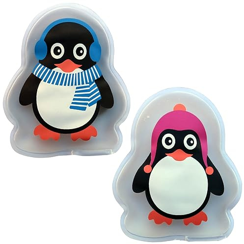 Taschenwärmer 2er Set Pinguine - Handwärmer Heizpad Firebag Wärmepad Wärmekissen
