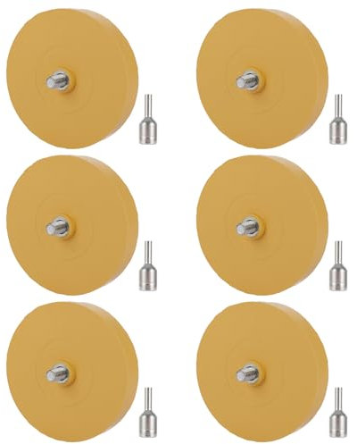 Lot de 6 gommes en caoutchouc pour enlever les rayures, les adhésifs, les étiquettes, les décalcomanies en vinyle pour voitures, camping-cars et camions