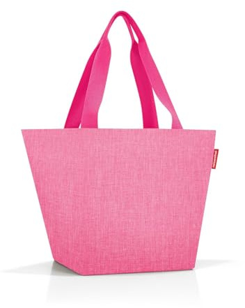 reisenthel shopper M in twist pink – Geräumige Shopping Bag und edle Handtasche in einem – Aus wasserabweisendem Material