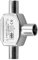 GLADFRESIT TV Aerial Splitter 2 Way, 2-Way Zinc Alloy Antenna Distributor T/F Type Adapter Fit for TV DVD VCR Video Television Interface