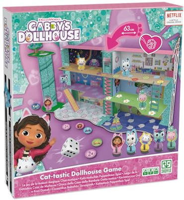 Shuffle Gabby's Dollhouse - das Katz-tastische Puppenhaus-3D Brettspiel, White