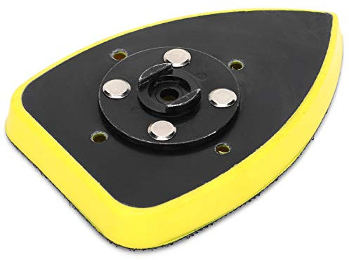 Culnflun Platorello abrasivo, Platorello triangolare da 70 x 100 mm Levigatrice universale Accessorio per disco abrasivo per lucidatura per superfici levigate
