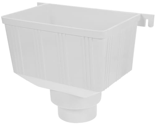 Angoily DéViateur De De GouttièRe Plastique Blanc 75 Mm | Plastique Robuste, Installation Facile, Blanc, 1 X Raccord De GouttièRe De