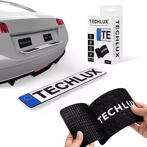 StickersLab - Kit porta targa auto adesivo fissaggio senza viti né fori