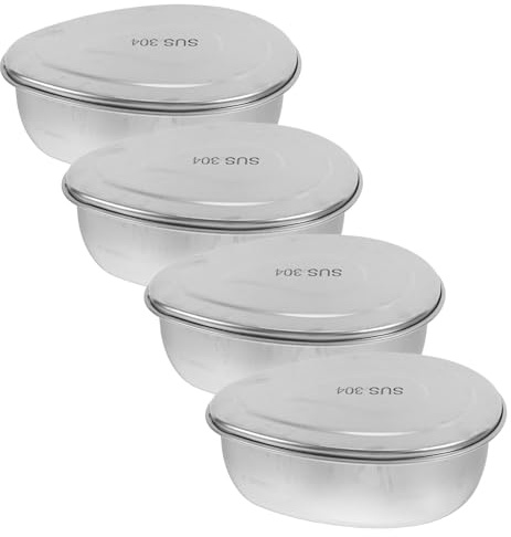 Uonlytech Juego de 4 Bandejas Vaporera de Acero Inoxidable Forma de Gota Tapa de Acero Inserto para Olla Arrocera Vaporera Multiusos para Cocinar Verduras Huevos y Alimentos Infantiles