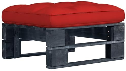 HOMELEN Trädgårdspalle, svart, impregnerad furu, trädgårdslounge-set, balkongmöbelset, trädgårdsmöbelset, underhållningsset, balkong soffa, lounge, lämplig för trädgårdar, terrasser