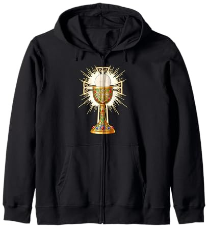 Calice pour l'Eucharistie de Messe Catholique Première Communion Sweat à Capuche