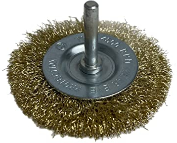 24ST – Cepillo redondo de acero trenzado 75 mm Alambre Cepillo 0,3 mm Taladro