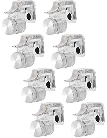 Fdit PUBG Mobile Game Controller, 8 Pcs R11 Four Six Fingers Assistant Button Mobile Shooting Trigger Controller for Smartphones (Silver)