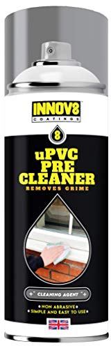 Innov8 Coatings uPVC Pre Cleaner – Removes Grease, Dirt & Grime – uPVC PVC PVCu Cleaner and restorer – East To Use, Aerosol Spray Nozzle