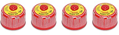 ROTHENBERGER Industrial Top Gas Schraub - Gaskartusche 370 ml ; 7/16 EU ; 4 Stück, 35201-4