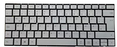 RTDpart Dock Tastatur für Microsoft Surface Book 1 1703 1704 1705 1785 Silber Deutsch GR