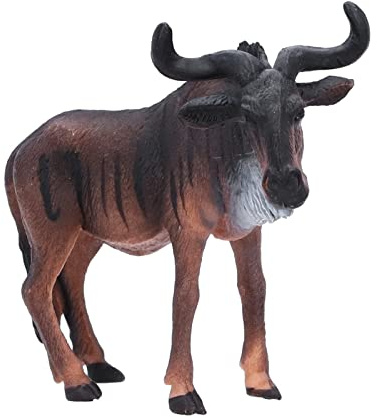Alomejor GNU-Figur, Lebensechte Tierspielzeug-Statue, Afrikanische Dschungeltiere, GNU-Spielzeug