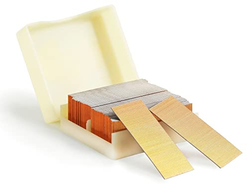 KIMSING Clavos de cobre P625, calibre 23, 10.000 unidades/caja, 25 mm de longitud, clavos sin cabeza aptos para clavadoras neumáticas y Air Power Pinner