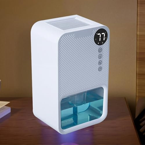 LuusMm Automatic Humidity Control Dehumidifier, Indoor Dehumidifier, Silent Dehumidifier, Suitable for Basement, Bedroom, Bathroom, Office, Etc. with Drainage Hose, 3.8L Large Water Tank