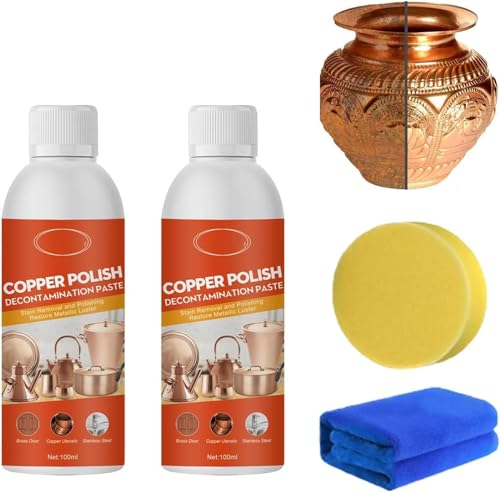2024 Neues Messingreinigungs- und Polierspray, natürlicher Messingreiniger, Kupferreiniger und Politur für Töpfe und Pfannen, Mehrzweck-Metallreiniger