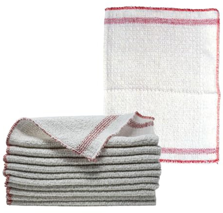 Apex 10 Panni Lavapavimenti in Cotone Straccio Pavimenti, Ottimo per Lavare e Asciugare i Pavimenti, Misura 40x60 cm