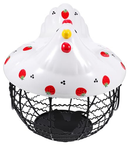 AUTSUPPL Cesta De Gallina De Para Huevos De Cesta De Almacenamiento De Malla De Hierro Para Mostrador De Cocina