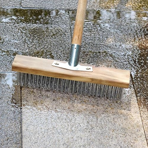 Cepillo de Piso de Alambre, Cabezal de Cepillo de Alambre de 50 Cm Multiusos para Jardín