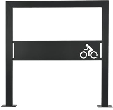 MORIA DESIGN U-Typ Fahrradständer 78 cm Bodenparker für 2 Fahrräder | Mountainbike, MTB, E-Bike, 2 Fahrräder, U-Typ Fahrradanlehnbügel, galvanisiert, pulverbeschichtet, Garage, Garten, Außen