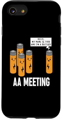 iPhone SE (2020) / 7 / 8 AA Meeting Hello My Name Is Todd I'm A Battery Case