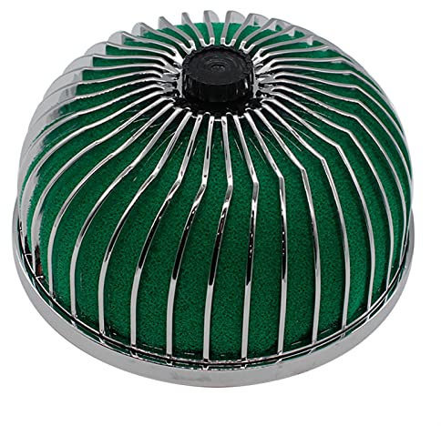 MEXWLOP Universal 76MM Auto-Luftfilter Clean Intake High Flow Rundkegel Auto-Luftansaugfilter Induktionssatz Pilzkopf Kfz-Luftfilter(Green)