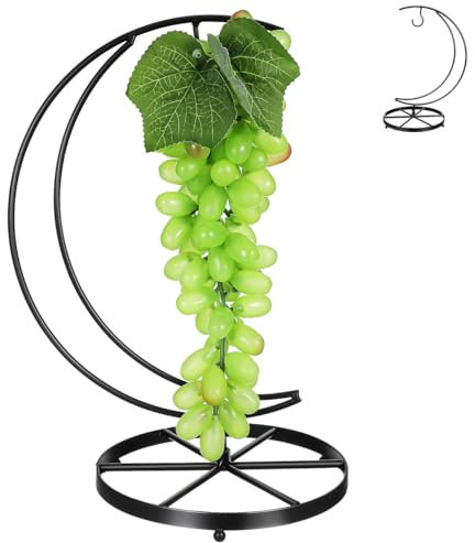 ABOOFAN Banana Holder Stand Metal Fruit Plate Hook Countertop Organizer Kitchen Space-Saving Fruit Display Hanger for Home Decor