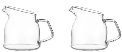 Montalatte 2 mini secchielli in vetro for tazza di caffè, brocca for latte, piccola tazza for latte, salsa di bistecca occidentale Bricco Per Latte