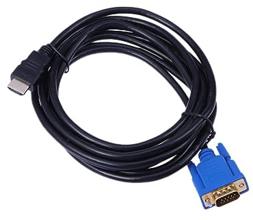 jojofuny Cable Adaptador a Vga Macho Dorado 15 3 Metros para Dispositivos Señal De Video Independiente Conexión Audiovisual HDTV