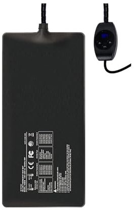 LCQSYE heizmatte 6W-36W Wasserdichter Pflanzensamen-Keimungs-Digital-Thermostatregler Innengewächshaus-Gartenbedarf Setzling-Heizmatte(100mm x 178mm)