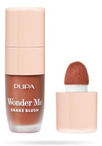 Pupa Blush Wonder Me Shake, Fard Viso Liquido Traslucente, Nuova Texture Water Cream - Colorito Fresco e Radioso, Formula Clean, Made in Italy (Colore 005 Tequila Sunrise)