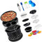 13 PCS Air Fryer Accessories Kit Deluxe Nonstick Set Cake Barrel 20cm Pizza Pan Grilling Rack Egg Bite Mold for 4.5L 5.2L Air Fryers 8in