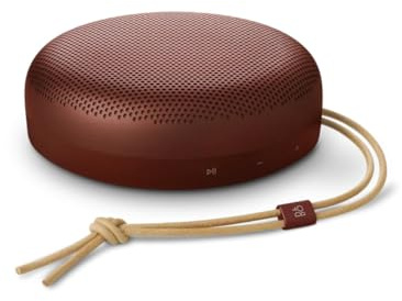Bang & Olufsen Beosound A1 (3rd gen) Portable Speaker - Rustic Red | Bluetooth Compact Speaker, Waterproof (IP67), C2C certified, Up to 24 hours playtime, 3 Microphones for clear voice calls