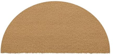 Markotex Zerbino in Fibra di Cocco Naturale, Tappeto Ingresso Antiscivolo per Porta Interna ed Esterna coperta. Zerbino antibatterico sostenibile. (40x70 mezzaluna, Spessore 14 mm)