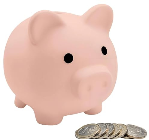 Luck Sparschwein Glücksschwein, 15×12×13cm Kleinschwein Spardose, Sparschwein Kinder, für Hochzeit, Weihnachten, Halloween,Money Box