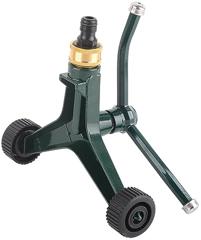 Sonew Arroseur à Trois Bras en Métal Rotatif à 360 ° en Acier Inoxydable avec Connecteur G3/4 pour l'irrigation de la Pelouse et du Jardin