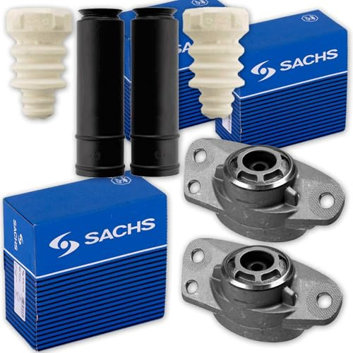 2x Sachs Federbeinlager + Protection Kit hinten | 802339+900119 für Golf 5 6 Octavia