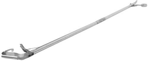 SECFOU Recogedor de Objetos Plegable de Acero Inoxidable 118 Cm, Pinza de Agarre Resistente para Personas Mayores y Pacientes Postrados, Herramienta Práctica para Ayuda Movilidad Diaria