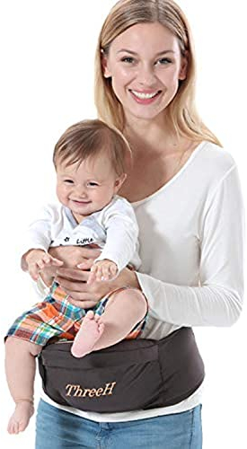 ThreeH Baby Hipseat hüftsitz baby kleinkinder taille hocker babytrage rücken vorne BC10 Brown