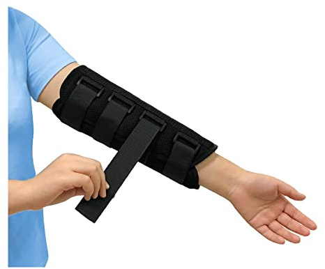 Mybow Elbow Brace for Cubital Tunnel Syndrome Night Arm Splint, Elbow Immobilizer for Ulnar Nerve Entrapment, Tennis Pain Relief, Elbow Stabilizer Arm Nightime Support for Sleeping Women Men (Medium)