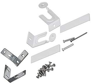Distriparts UNIVERSAL Fridge Freezer Built In Kit Attaches the Cupboard Door to the Door Front of Integrated Fridge or Fridge Freezer