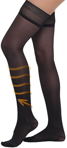 BeOnTop Kompressionsstrümpfe Damen Halterlose 70 und 140 Den - Halterlose Strümpfe Für Damen, Strumpfhosen Damen, Strumpfhosen Für Damen, Compression Socks, Socken Damen Gambetti - Made in Italy