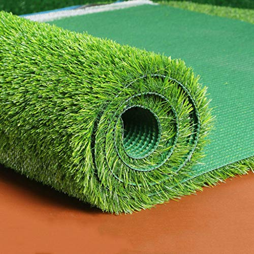 Gazon artificiel, Faux Gazon synthétique Souple en Caoutchouc for Animaux Gazon réaliste for Patio Sauvegarde de Jardin Balcon décor Dimensions sur Mesure (Size : 1x4m)