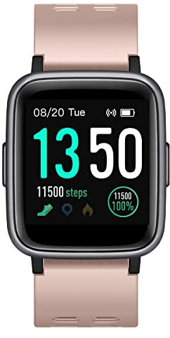 ASIAMENG Reloj Inteligente Hombre Mujer Smartwatch Podómetro IP68 Calorías Cronómetro Menstrual Llamada de notificación SMS Multideporte para Android iOS