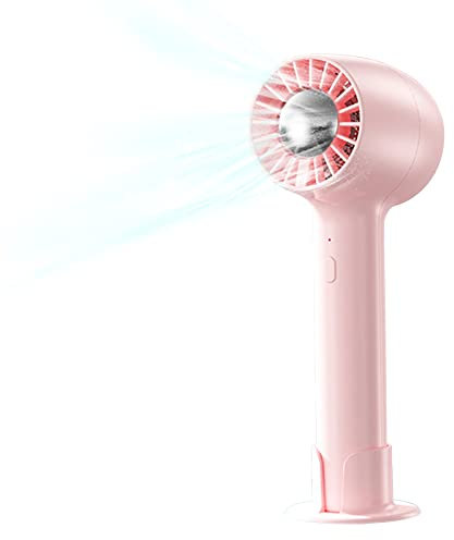 Ventilateur Portable Rechargeable,Mini Ventilateur Silencieux,Ventilateur à Main,Rechargeable 2000mAh Batterie,Avec 3 Vitesses Réglable Portable Fan,Ventilateur De Poche pour Bureau Voyage Camping