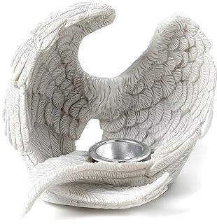 Puckator Wings of the Heart Angel Wings Ashcatcher Incense Sticks & Cone Burner - Zen Meditation Gifts - Incense Holders For Cones - Spiritual Gifts Incense Burner Gifts For Men And Women Ashcatcher