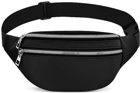 Bum Bag Waist Fanny Pack, Ladies Waterproof BumBag,Travel Waist Pack Adjustable Running Belt Waistpacks for Outdoors Workout Hiking Jogging for Men Women
