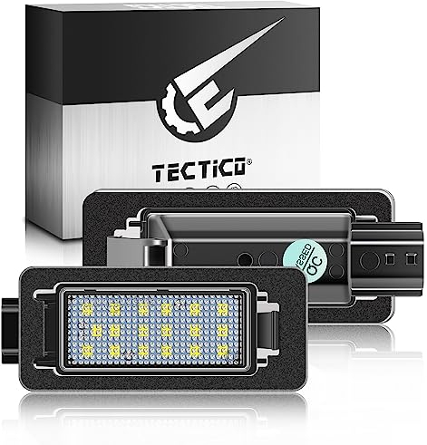 TECTICO Kennzeichenleuchte Nummernschildbeleuchtung Canbus Autokennzeichenbeleuchtung Glühbirne Kompatibel mit Altima, 2 Stücke